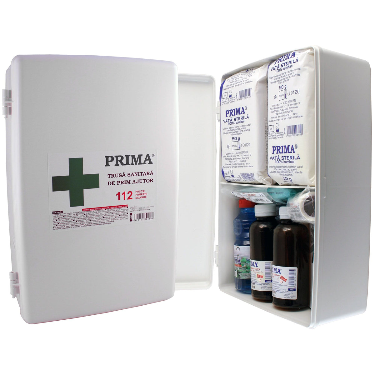 Trusa sanitara de prim ajutor fixa PRIMA