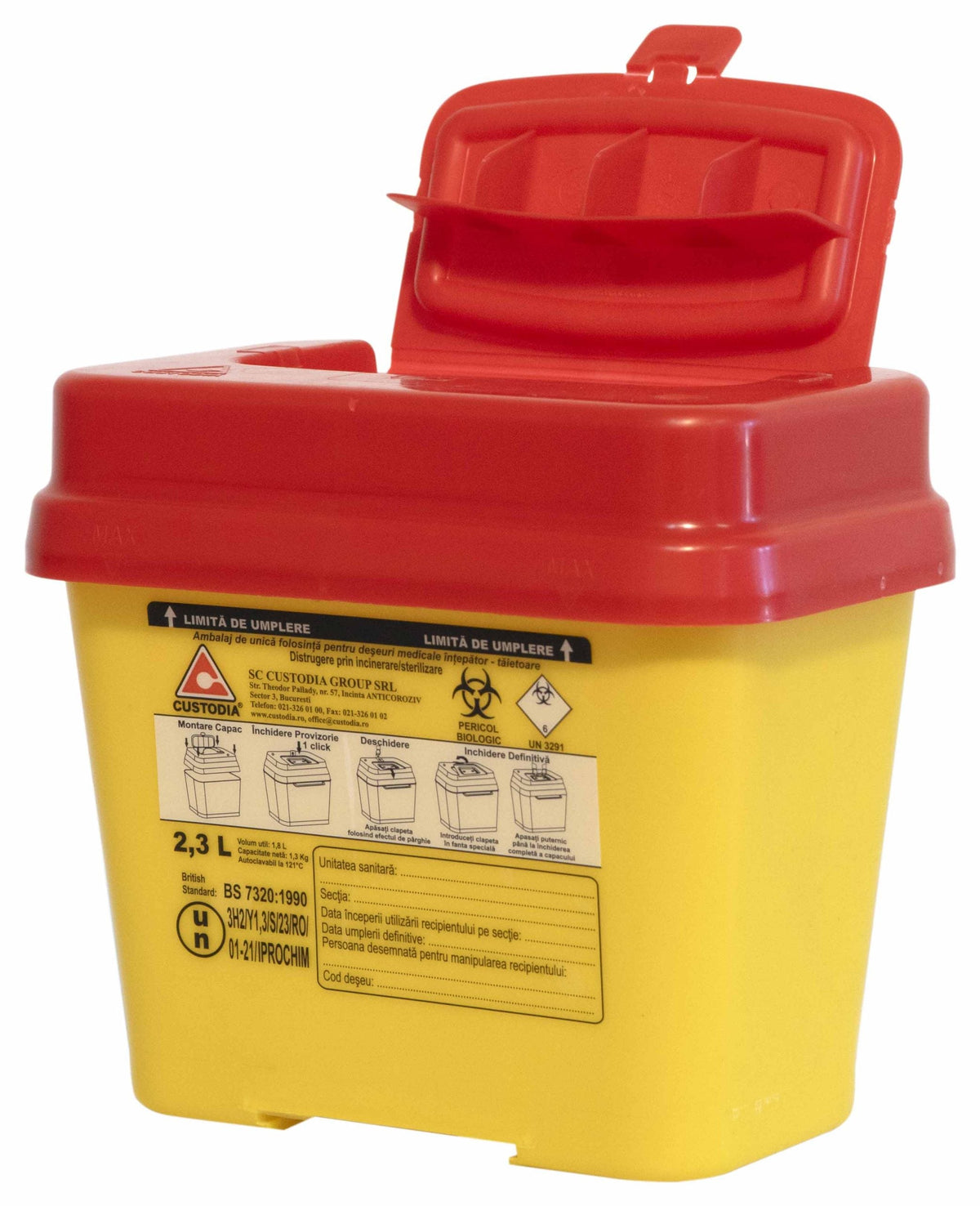Recipient plastic deseuri taioase (diverse dimensiuni)