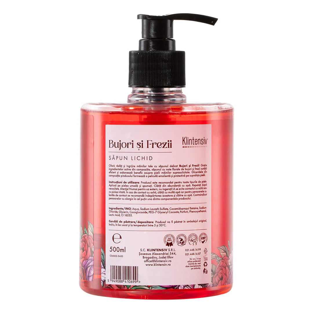 KLINTENSIV - SAPUN LICHID BUJORI SI FREZII 500 ML