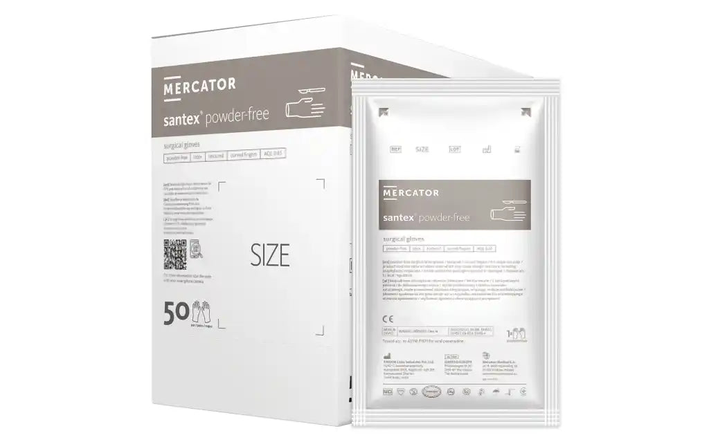 Manusi chirurgicale sterile Santex Powder-Free din latex, fara pudra – 1 pereche