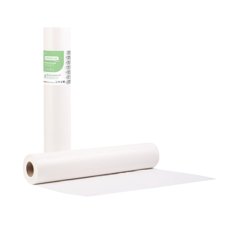 Rola examinare Soft Care Premium Plus 2 straturi 58cm x 50m -Alba