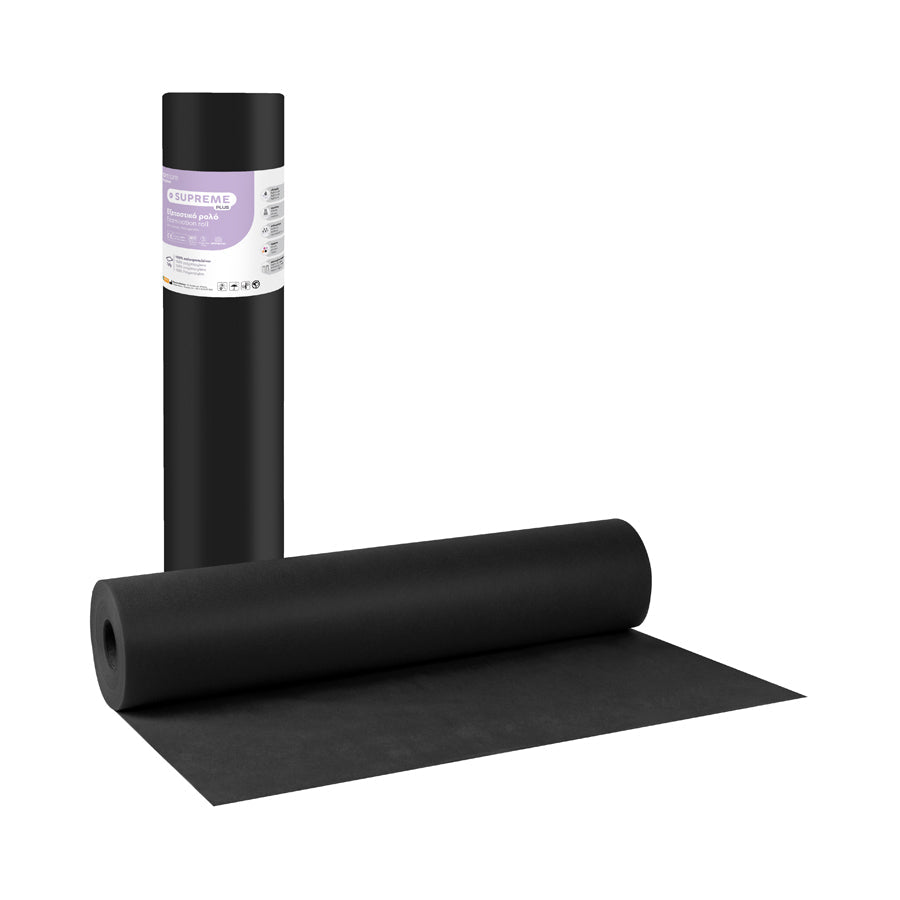 Rola examinare non-woven Soft Care Supreme Plus 1 strat 58cm x 70m – Negru