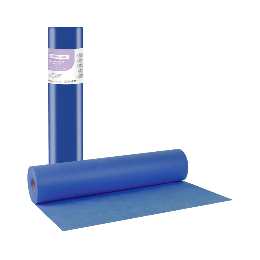Rola examinare Soft Care Supreme Standard 1 strat 58cm x 70m -Albastru