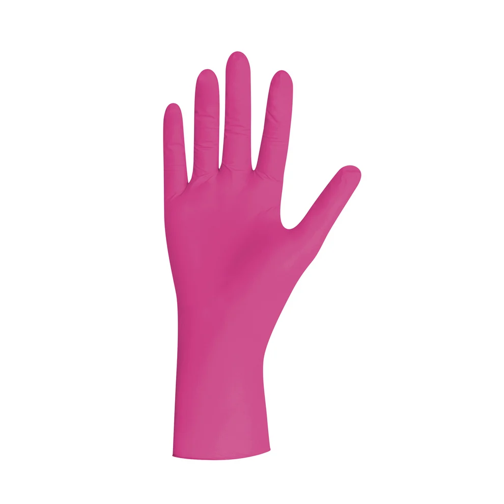 Manusi nitril violet Unigloves Violet Magenta, medicale, fara pudra, 100 buc/cutie
